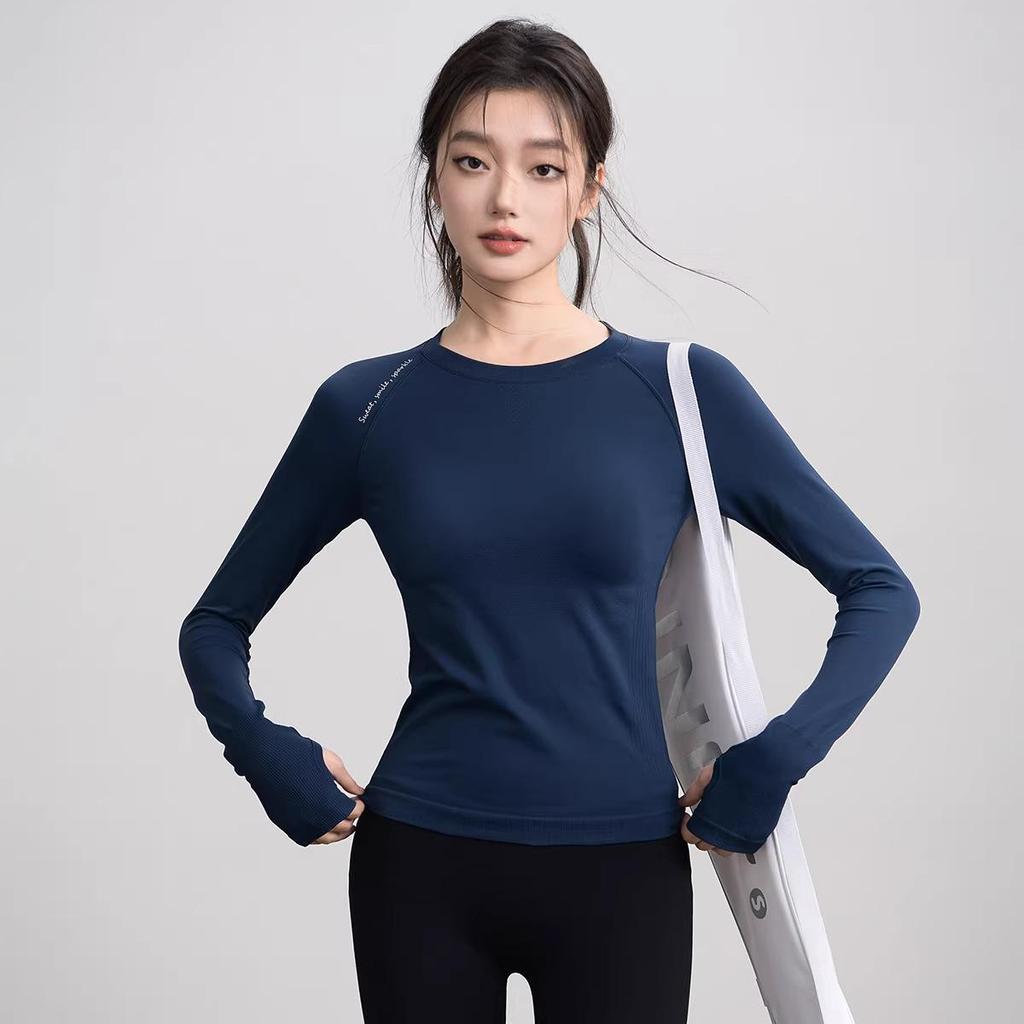 Women's Quick-Dry Slim Fit Long Sleeve Yoga Top