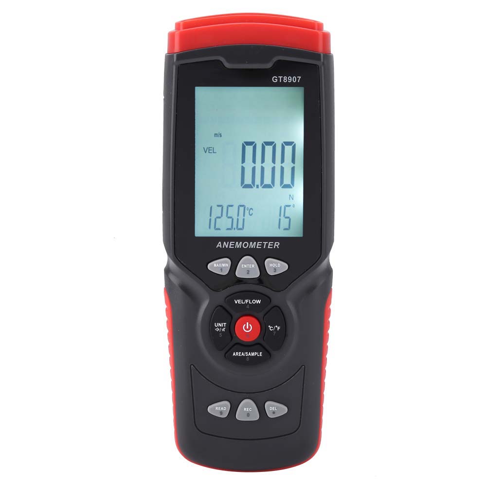 GT8907 Precise Digital USB Anemometer Multifunction Wind Speed Temperature Air Flow Tester