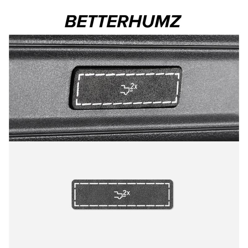 Made of Alcantara Betterhumz For Ford F-150 SVT Raptor -2025 Car Rear Guard Plate Switch Trim Stickers Interior Accessories