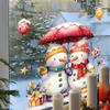Christmas Snowman Window Stickers - PVC Electrostatic Glass Decorations for Home or Shop