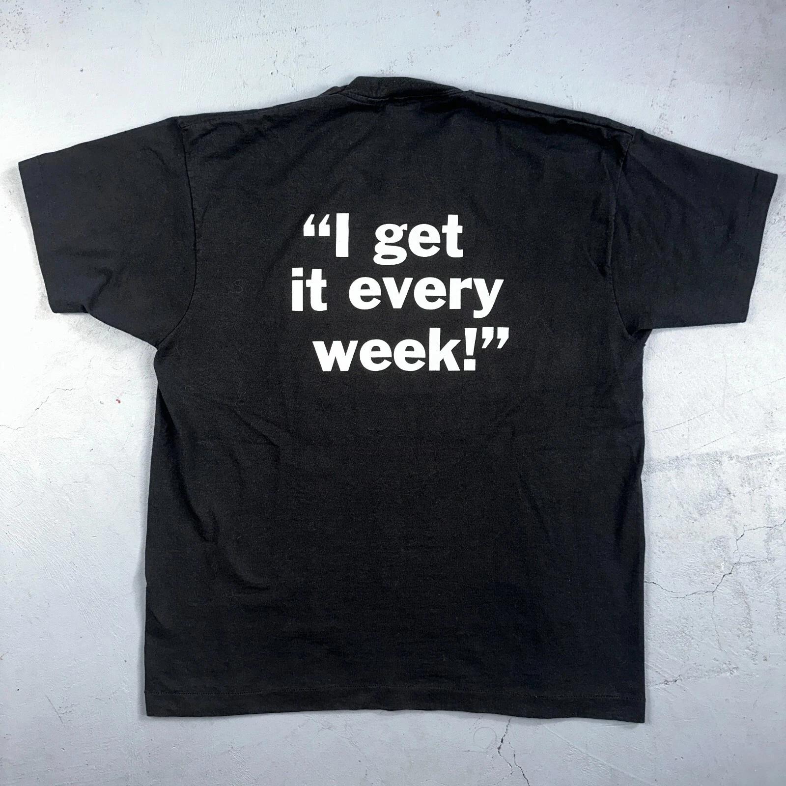 

Bottom Line VTG T Shirt Funny Joke Quote Humor IT Every 90s Rap Frostburg Uni M