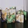 1-20PCS Marble Gift Bags with Ribbon Fashion Tote Paper Bags Clothing Shopping Bags Candy Bags Party Gift Packaging Supplies