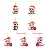 Christmas Cat Car Decor Acrylic Pendant For Holiday Vehicle Decoration