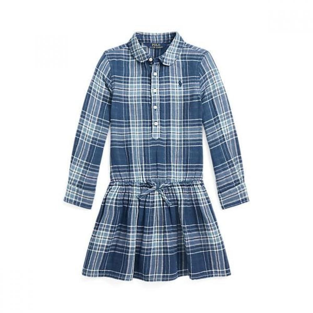 Polo Kids Plaid Double Face Cotton Shirtdress Cwpodrso3d20561400 2T