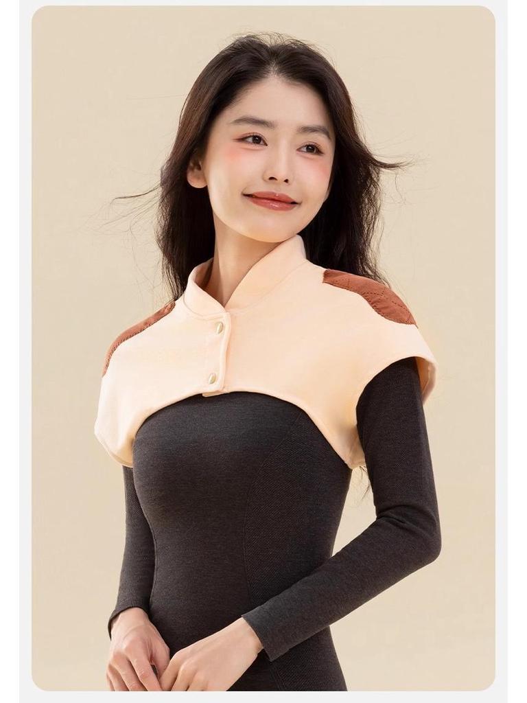 Halswirbelsäulen-Schal: Warmer ärmelloser Top für die Nacht, Herbst/Winter, nach der Geburt, für Frauen mittleren Alters, ältere Frauen, Schutz aus deutschem Samt.