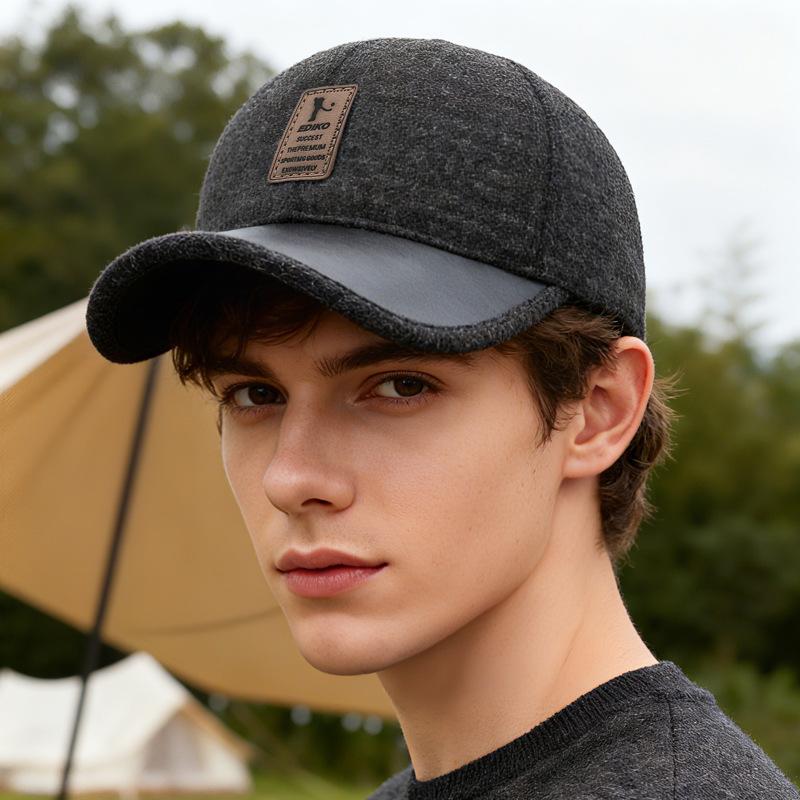 Men's Winter Middle-Aged and Elderly Father Warm Baseball Cap Old Man Grandfather Autumn Ear Protection Cotton Cap