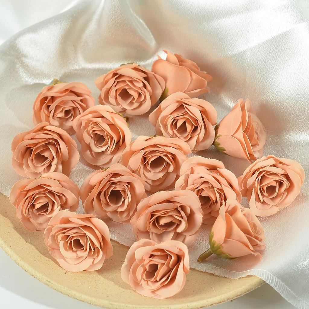Simulation Rose Flower Heads for DIY Wedding Decor, Gift Boxes, Clothing, Wreaths, and Silk Flower Arrangements