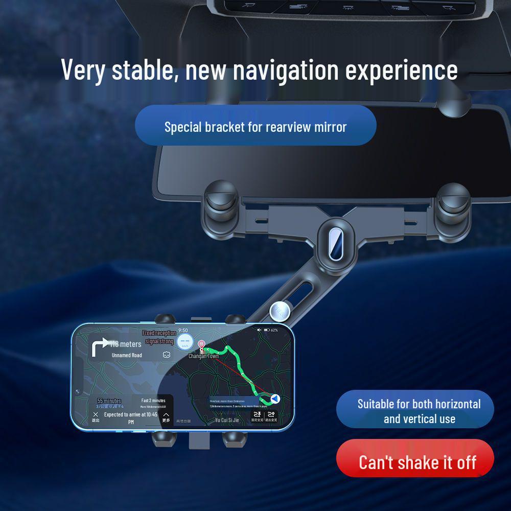 2025 Rotating Car Phone Holder for Rearview Mirror