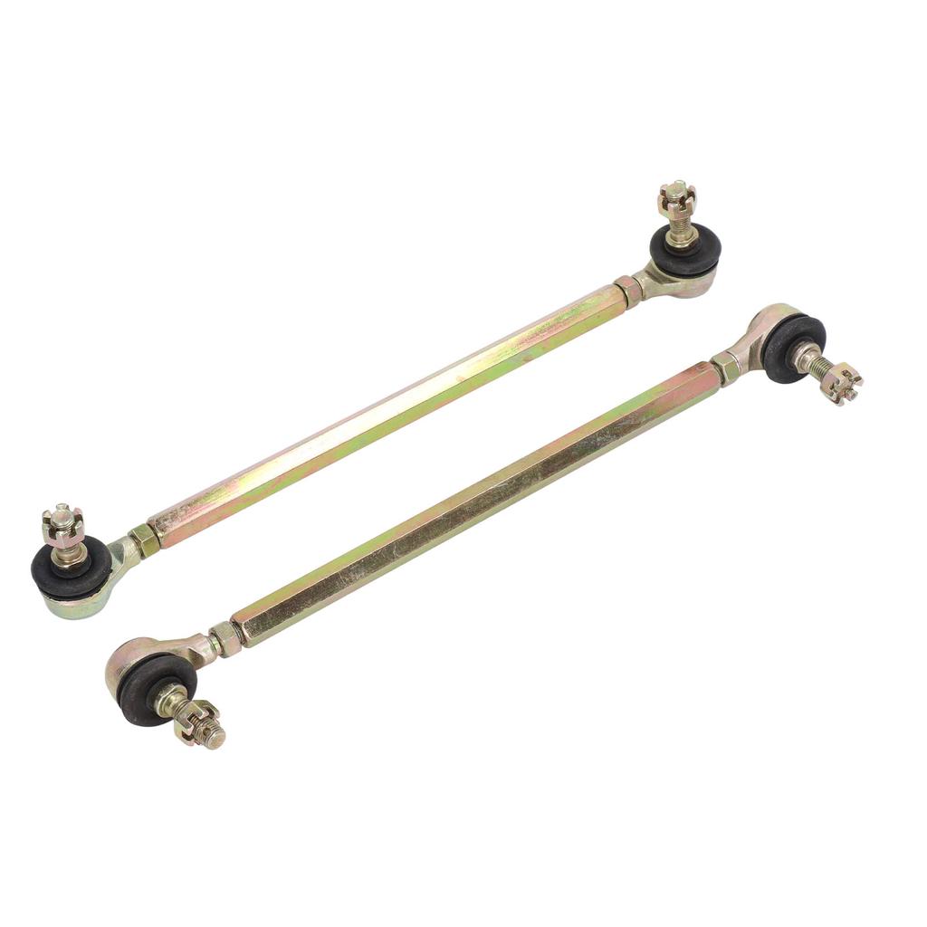 2Pcs 250mm Ball Joint Tie Rod 10mm Thread Steel Alloy for 125cc Quad Dirt Bike ATV Go Kart
