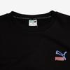 Puma Buchstabenlogo Rundhalsausschnitt Lässiges Sweatshirt Damen Sweatshirt Schwarz 535044-01