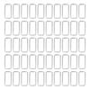 50pcs Metal Rings Durable Iron Rectangle Buckle Rings for DIY Belt Handbag Buckle Hardware Clothes Decoration