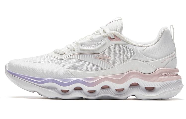 Women's Sneakers Anta Cushioning Slip Resistant Abrasion Resistant Low top Training Shoes Women's White Pink