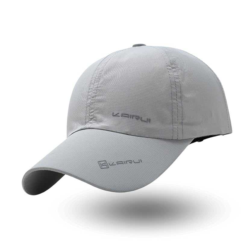 

[Alumno] sporty cap men s ladies Large running jogging outdoor UV cut water repellent (light gray)
