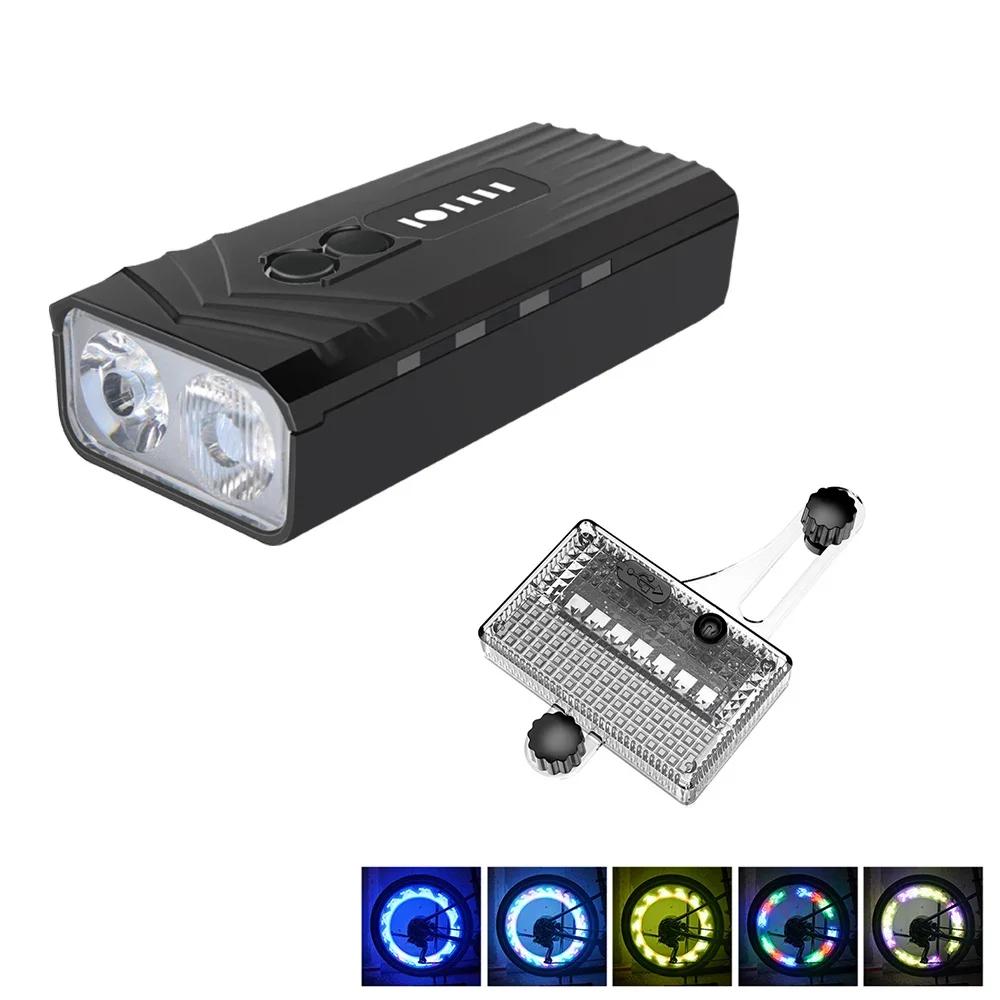 powerful Bicycle Front Light Bright Bike Led Flashlight Intelligent Light Sensor USB Rechargeable MTB Bike Lamp Cycling lantern