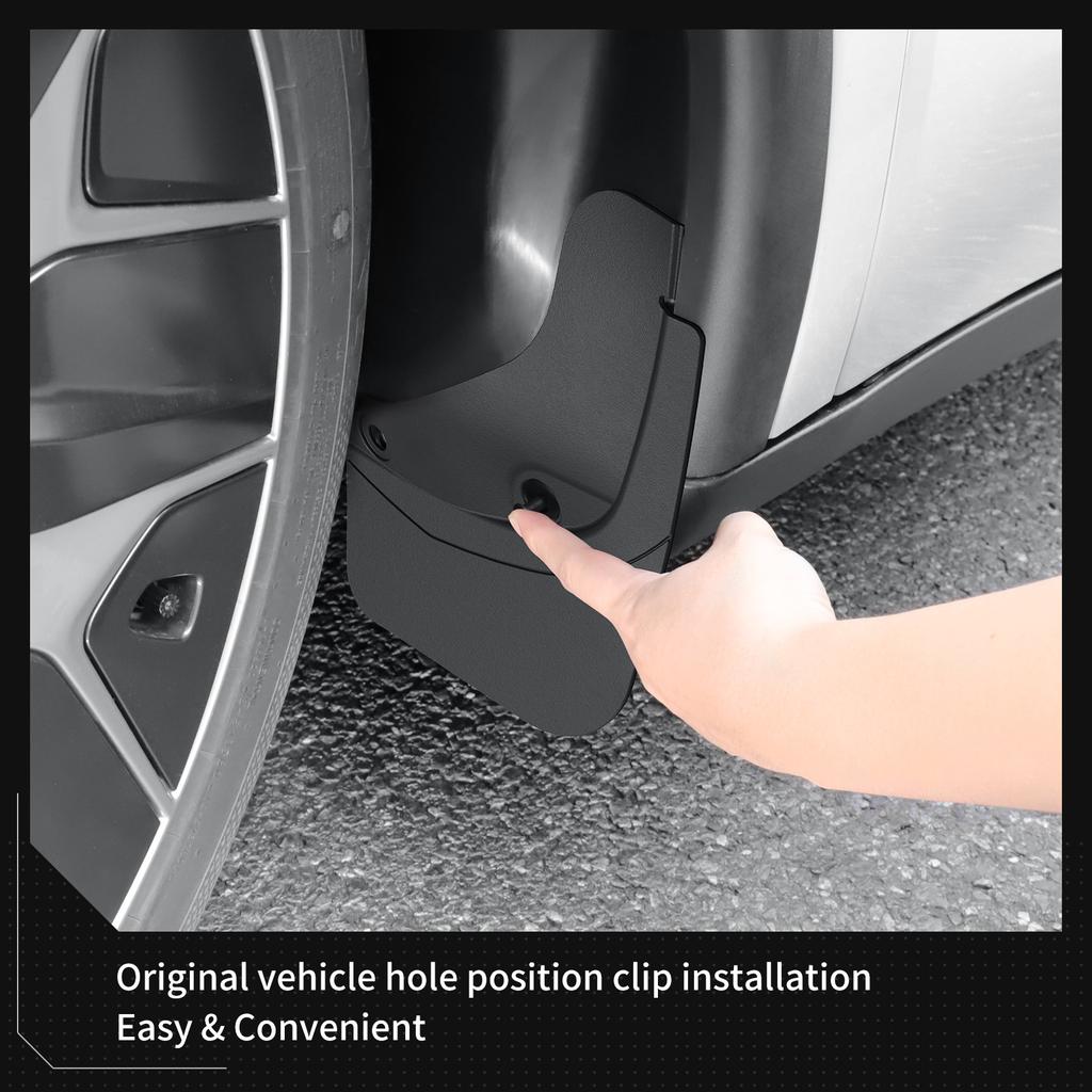 for Tesla Model YL 2025 2026 Rear Wheel Mud Flaps Car Modification Accessories Splash Guard Mud Fenders Kit 4Pcs