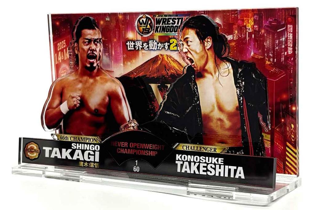 New Japan Pro-Wrestling Shingo Takagi vs. Takeshita Konosuke / WRESTLE KINGDOM 19 Commemorative Acrylic Stand 6171062879
