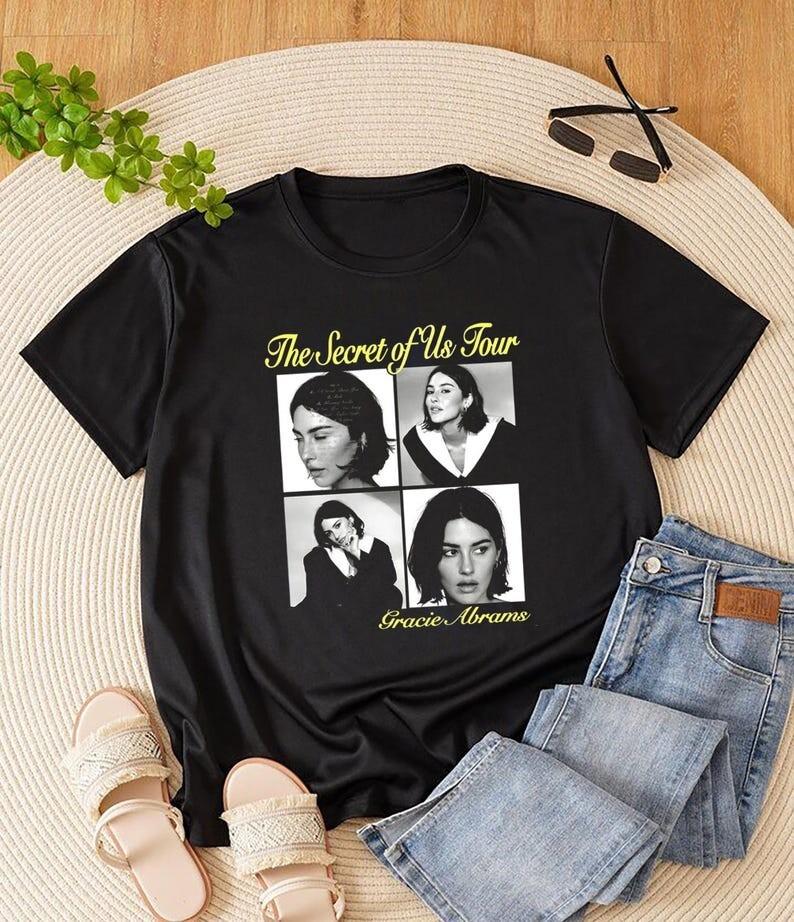 Винтажная футболка Gracie Abrams 90-х, Унисекс футболка Gracie Abrams The Secret Q1341 XXXXL