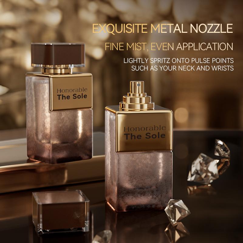 DEOLD Honorable The Sole Profumo 100ml – Note Fougère – EDP Lunga Durata 72 Ore – Design Torre Quadrata Con Marchio – Profumo Unisex