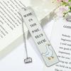 Adorable Goose Bookmark, Humorous Bookmarks for Women, Metal Bookmark in Pink, Bookworm Bookmark, Literary Additions, Great Gifts for Book Enthusiasts