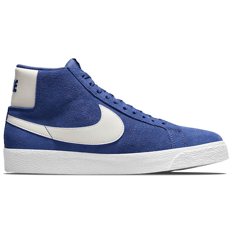 Nike Zoom Blazer Mid SB Deep Royal Blue Unisex Sneakers Hvit Sail 864349-403