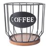 Rustic Coffee Filter Holder with Lid Coffee Filter Storage Container Coffee Pod Holder for Counter Coffee Bar Accessories Decor