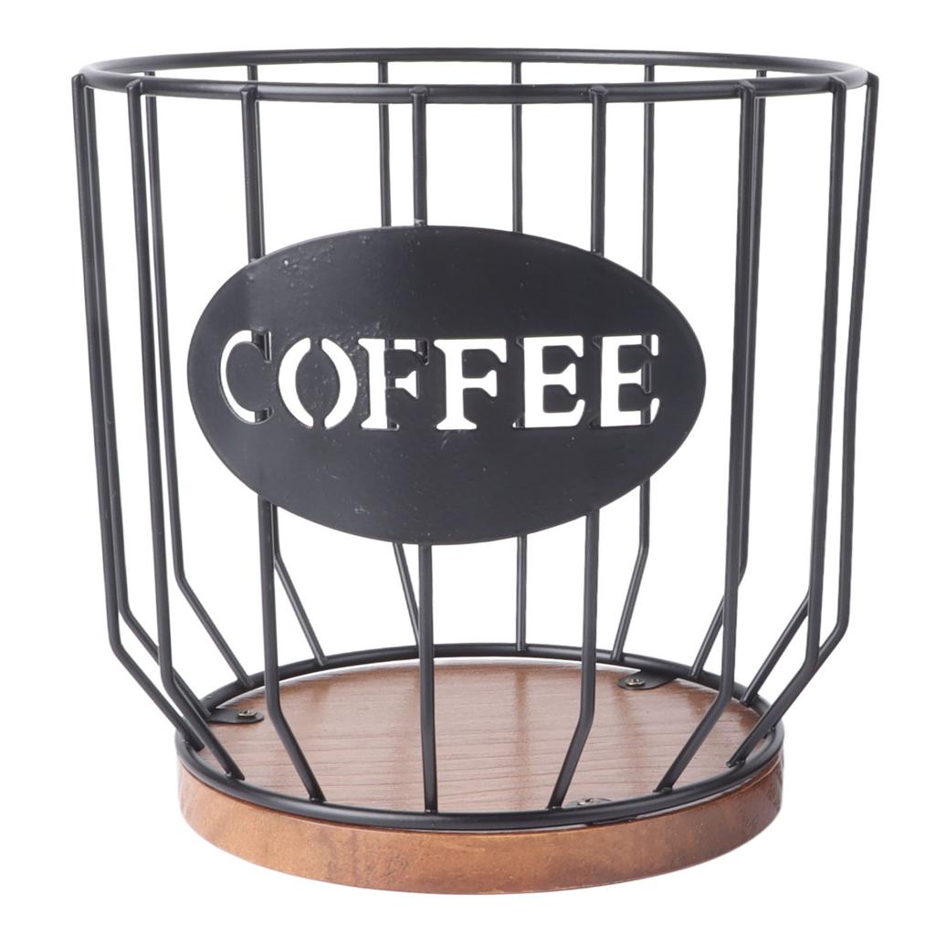 Rustic Coffee Filter Holder with Lid Coffee Filter Storage Container Coffee Pod Holder for Counter Coffee Bar Accessories Decor