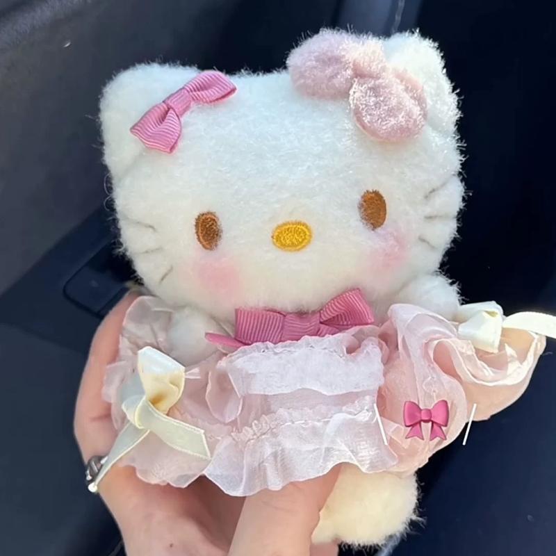 

Милый Sanrio Hello Kitty JK Униформа Брелок Милый Мультяшный Кот Kt Очки Подвеска Для Девочек Изысканные Аксессуары для Сумок Подарок