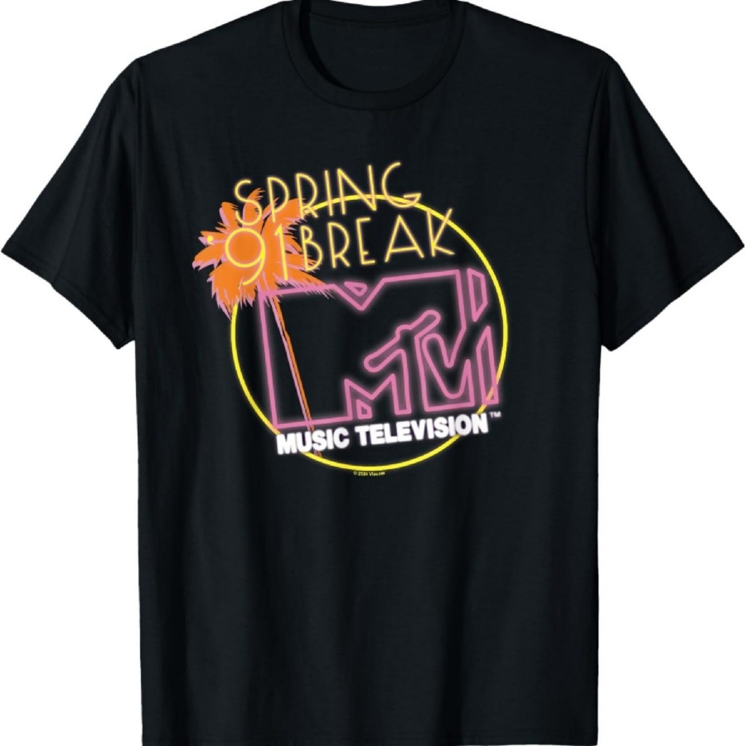 

Футболка с неоновой вывеской MTV Spring Break 91 XXXXXL чёрный