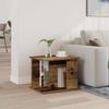 Magazine Rack with Shelf Reclaimed Wood Look 35 x 35 x 45 cm Wood Based Material