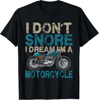 Lustiges Biker-Shirt Ich schnarche nicht, ich träume, dass ich ein Motorrad bin Geschenk Unisex T-Shirt