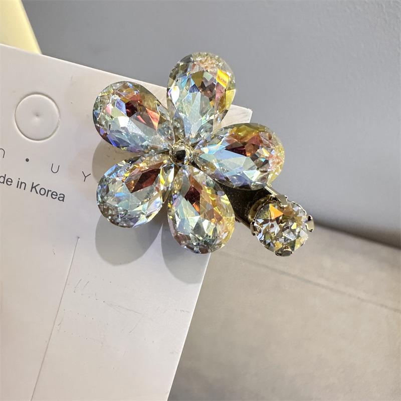 Clip Headdress Korean Fashion Rhinestone Sweet Small Bangs Side Hairpin Hair Accessories Girl Top Clip