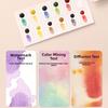 12 Colors Solid Pigment Watercolor Painting Book Thick Kraft Paper Watercolor Book Organ Folding Folding Storage Book Adult Kids