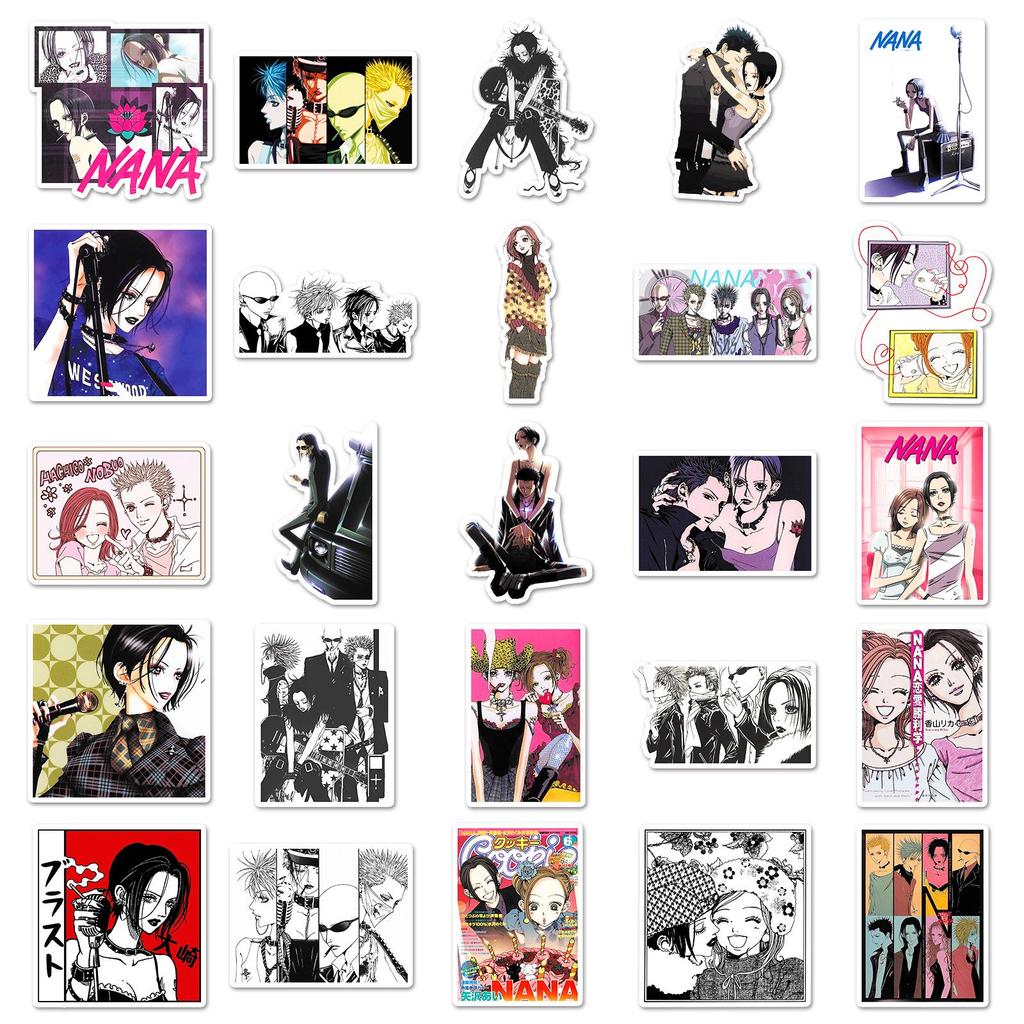 50 NANA Graffiti Stickers: Creative Japanese Anime Waterproof Decals for Suitcases & Phone Cases