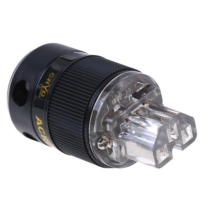 Rhodium Iec C13 Strømplugg Hunn Kobberkontakt Kabelledning Hifi