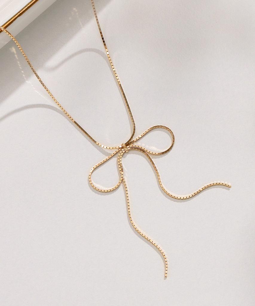 Mcel 14K/18K Balletcore Ribbon Necklace