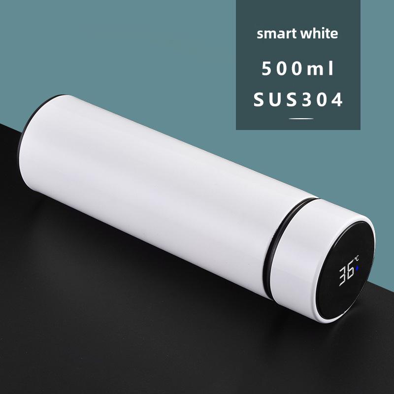 Έξυπνο Θερμός με Ένδειξη Θερμοκρασίας - Μεγάλης Χωρητικότητας, Ανοξείδωτο Ατσάλι 304, Διαχωρισμός Τσαγιού & Νερού, Κούπα Δώρου με Δυνατότητα Χάραξης