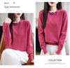 Women's Rhinestone Crew Neck Knit Sweater - Elegant, Versatile, and Stylish for Autumn & Winter