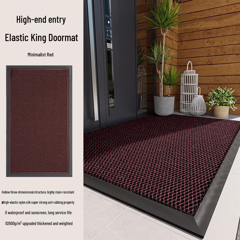 Non-Slip Outdoor Entrance Doormat - Elastic, Durable, Front Door Mat