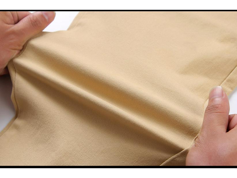 Men's Solid Color Casual Business Pants - Autumn/Winter Korean Style