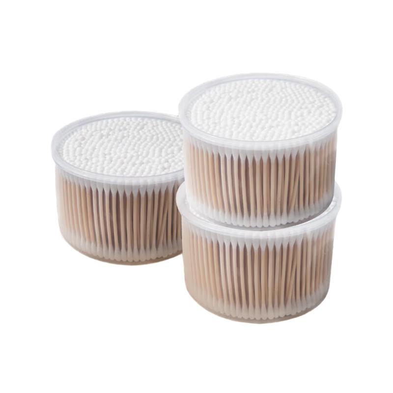 Fang Cao Di Bamboo Cotton Swabs, 1000 Count (2 Cans)