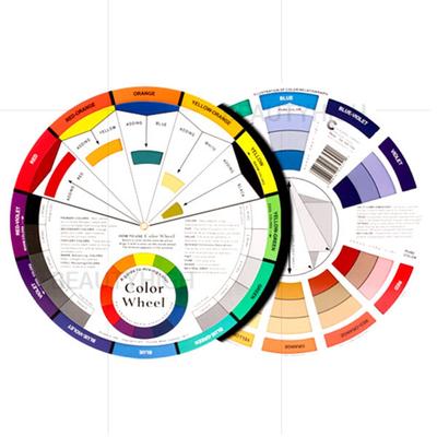 Color Wheel Chart - Eyebrow Tattoo Pigment Color Combination, 01_color Wheel (small), 1 Pc.