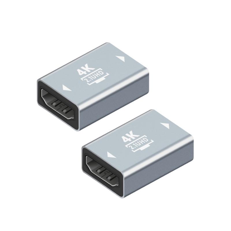 

Pack Of 2 HDTV2.1 2.1 Female to Female Coupler Adapter Supports 8K@60Hz / 4K@120Hz for Enhanceds Sound Visual Experience