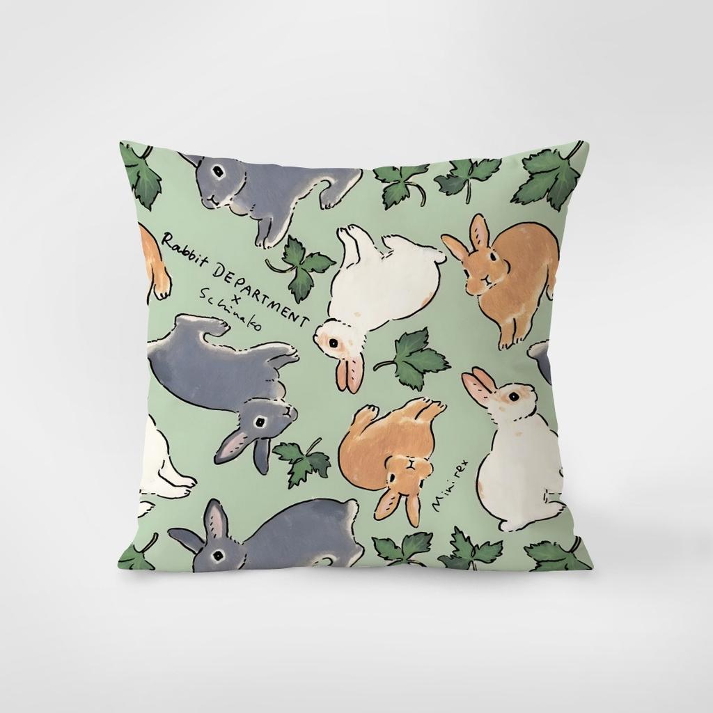 Rabbit Theme Retro Pillowcase Dormitory Decoration Office Living Room Home Pillowcase