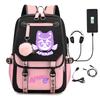 Batoh Ležérní Pánský A Dámský Aphmau Studentský Školní Taška Trendový Počítačový Batoh Nabíjení přes USB