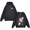 Baki Hanma Anime Streetwear Hoodie Heavyweight Cotton Washed Vintage Style Mens Long Sleeve Pullover