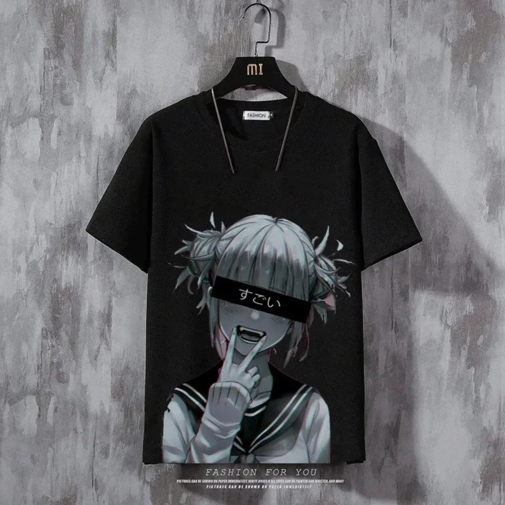 Pánske tričko Anime Sexy Krása 3D potlačené tričká Harajuku Tees Tričko s krátkym rukávom Voľné Nadrozmerné Pánske oblečenie Topy Streetwear