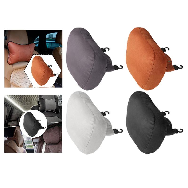 Universal Car Neck Rest Pillow Soft Suede Head Support Cushion Removable Cover for Ledao L60 Interior
