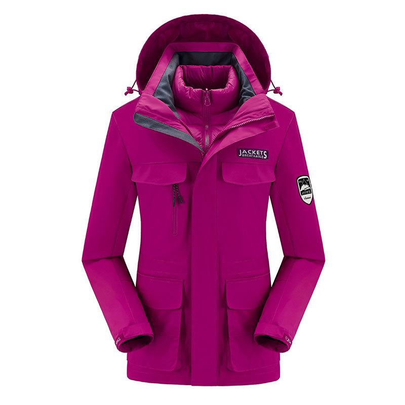 Outdoor Yurong Jacket Three-in-One Two-piece Set Women's Travel Jacket Mountaineering Wear