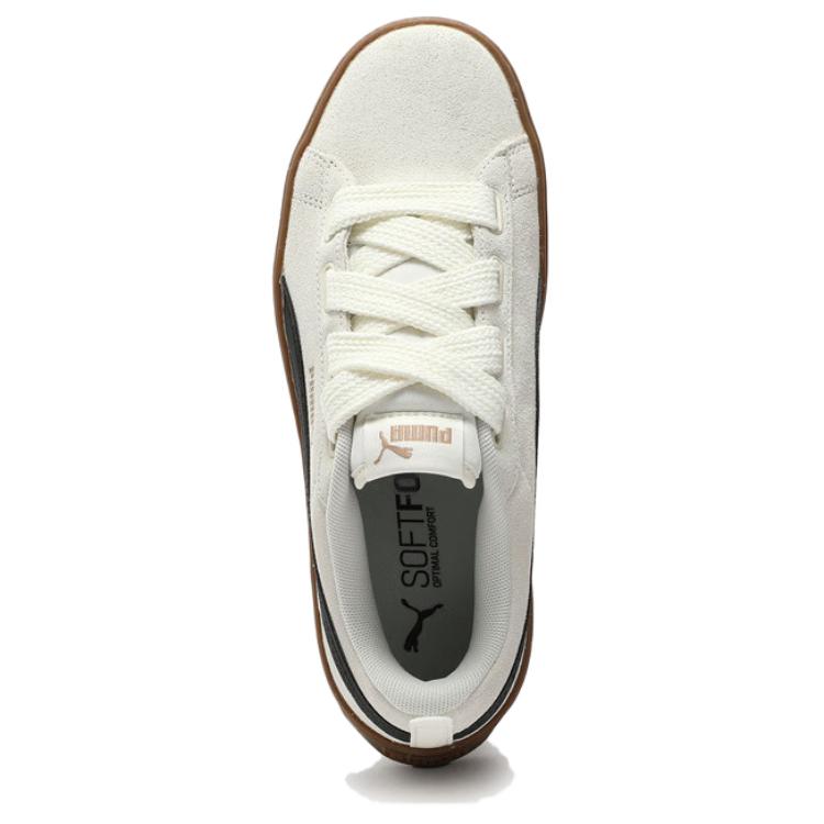 Puma Smash Platform Widelace Fashion Low-Top Sneakers Women sneakers Beige Black 404158-03