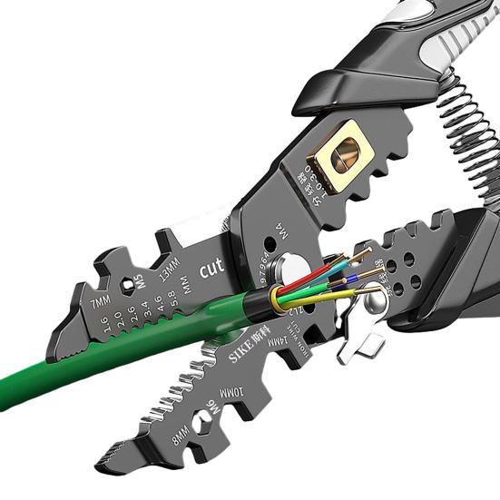 25 in 1 Wire Strippers Ergonomic Handle Precise Stripping Cutting Crimping Multifunctional Wire Stripper Tool DIY Electrician Tool